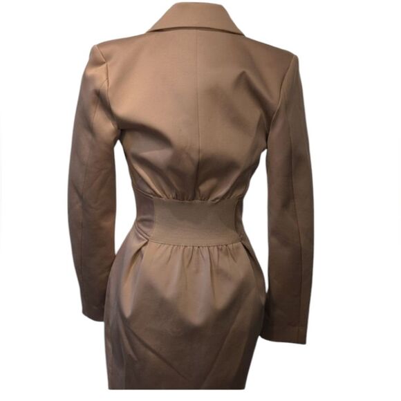 Beige Blazer Coat - Picture 2 of 15